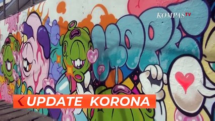 Download Video: Apresiasi Pejuang Covid-19, Repaint Indonesia Buat Mural di Sepanjang Tembok Kompas Gramedia