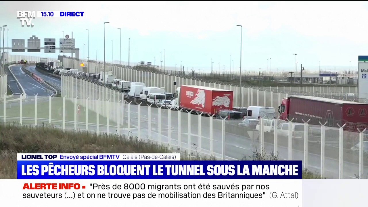 Licences post-Brexit: les pêcheurs bloquent l'accès au tunnel sous la Manche pour les poids lourds