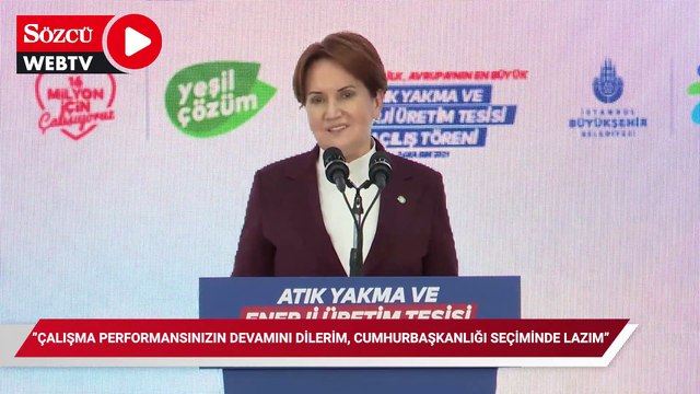 Akşener’den İmamoğlu’na: Çalışma performansınızın devamını dilerim ki, Cumhurbaşkanlığı seçiminde lazım