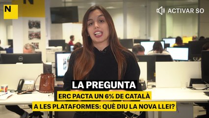 ERC pacta un 6% de català a les plataformes: què diu realment la nova llei?