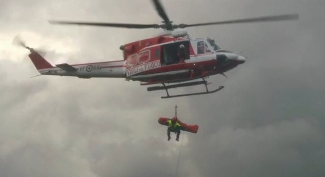 Placanica (RC) - Precipita in un dirupo, salvato dai Vigili del Fuoco (26.11.21)