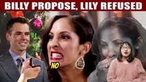 The Young And The Restless Spoilers Billy proposed to Lily but was rejected, their love story ended