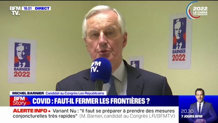 Covid-19: pour Michel Barnier, "il faut peut être envisager à nouveau la gratuité des tests à titre de prévention"