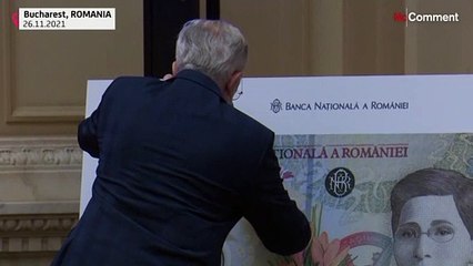 Romanian National Bank launches first banknote with female personality