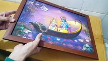 Unboxing and Review of Radha Krishna in kashti - Religious Wall Painting 12x18 Wedding Gifts