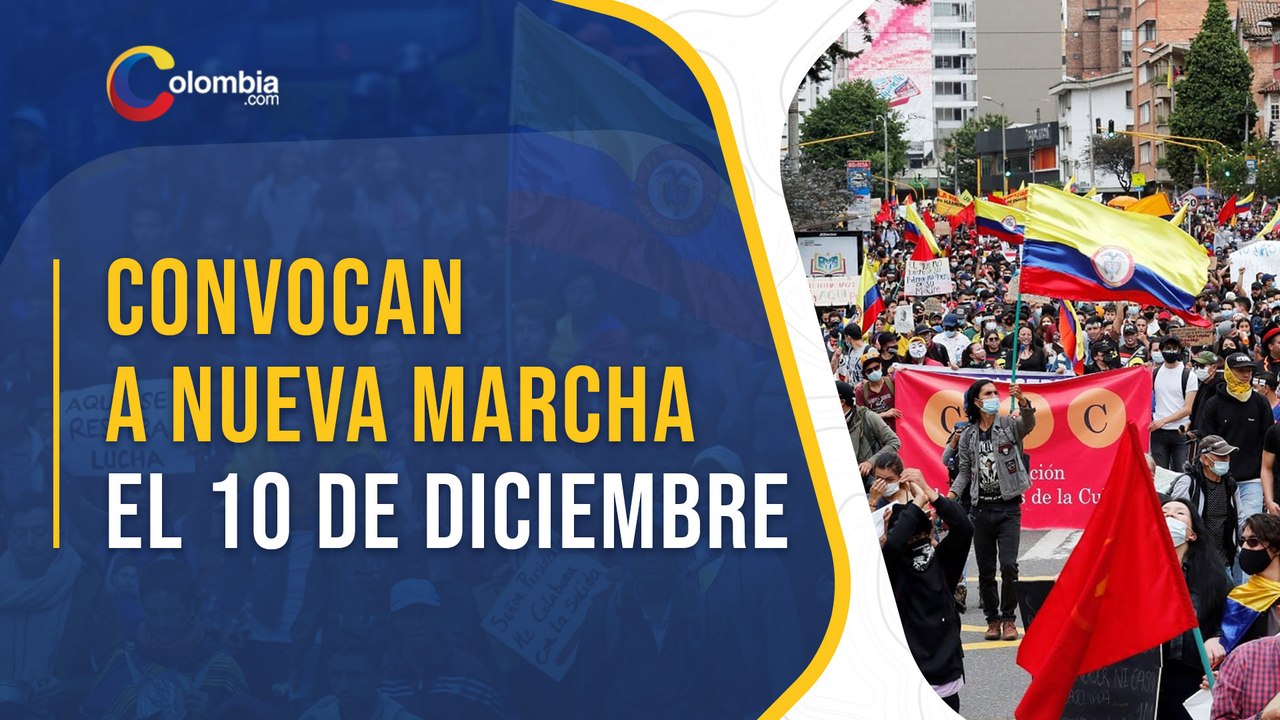 Protestas en Colombia: Comité del Paro convoca a nueva marcha para el 10 de diciembre