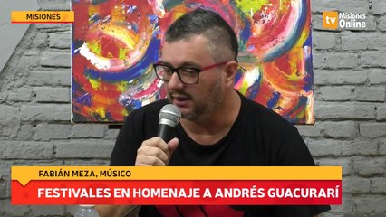 FESTIVALES EN HOMENAJE A ANDRÉS GUACURARÍ