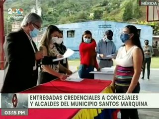 Скачать видео: Mérida | Alcaldes y Concejales reciben acreditación del CNE