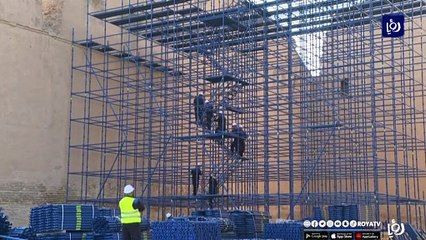 أعمال صيانة جديدة لاعادة البريق لمعلم طاق كسرى التاريخي قرب بغداد