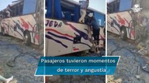 Autobús choca contra casa en Joquicingo; deja varias personas muertas y decenas de lesionados