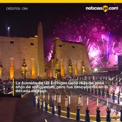 Egipto celebró la reapertura de la antigua 'Avenida de las Esfinges' en Luxor.
