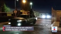 Llegan 400 elementos del Ejército y Guardia Nacional a Fresnillo