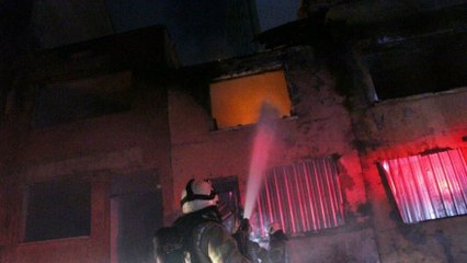 Şişli’de korkutan yangın