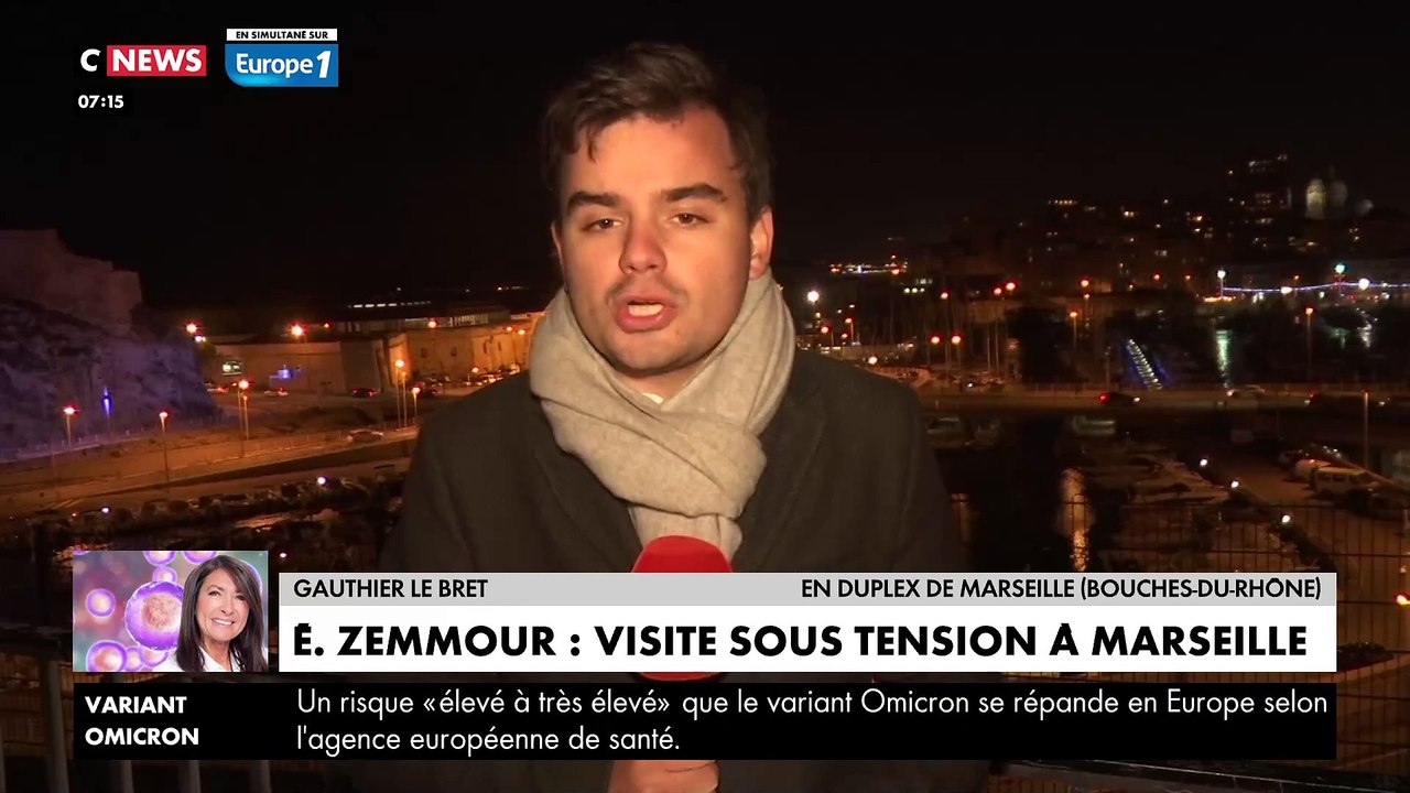 Retour sur le début de la visite ratée de Eric Zemmour à Marseille et sa déambulation sous haute tension dans la ville