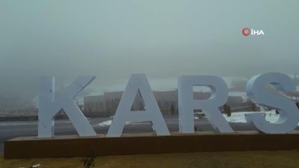 Kars'ta yoğun sis ve soğuk hayatı olumsuz etkiliyor