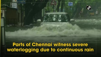 Severe waterlogging in Chennai due to continuous rain