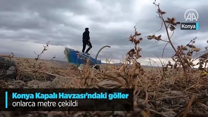 Konya Kapalı Havzası'ndaki göller onlarca metre çekildi