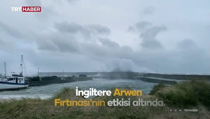 İskoçya'da Arwen fırtınasına 'kırmızı alarm'