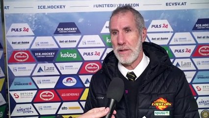 21.Runde: Dave Barr (Vienna Capitals) zur klaren Niederlage in Villach