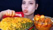 Asmr Eating Spicy  Chicken Egg kosha, Spicy Matar Pulao, Beans Fry, Cabbage Fry   Bengali Food Mukbang Foodie JD