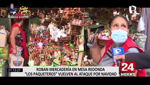 Capturan a banda que robaba paquetes de compras navideña en Mesa Redonda y Gamarra