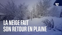 La neige fait son retour en   plaine: du Nord aux Vosges, vos images témoins