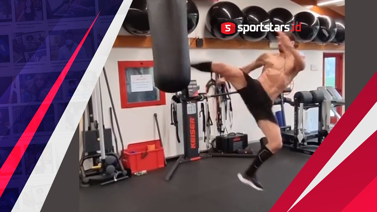 Ciaat! Ibrahimovic Pamer Jurus Tendangan Maut Taekwondo Saat Latihan