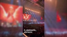 Tamara Gorro se divierte en el concierto de Dani Martín.