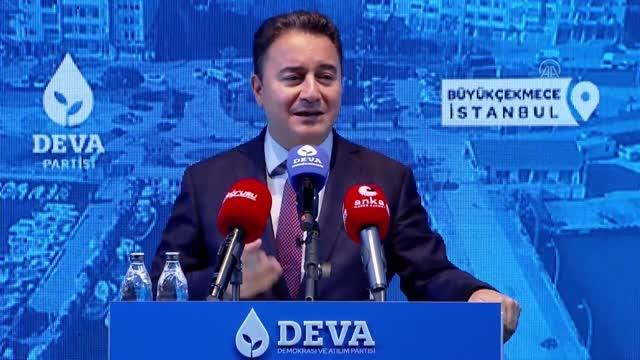 DEVA Partisi Genel Başkanı Babacan, partisinin Büyükçekmece İlçe Kongresi'nde konuştu