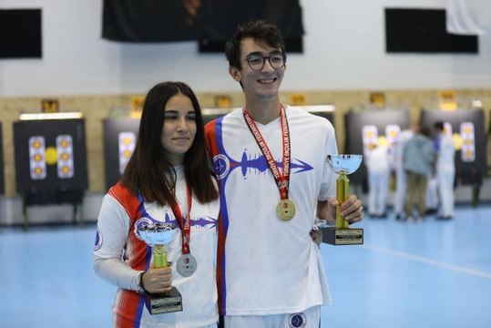 Türkiye Salon Okçuluk Federasyon Kupası müsabakaları Samsun'da sürüyor