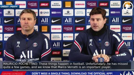 Mauricio Pochettino et la blessure de Marco Verratti