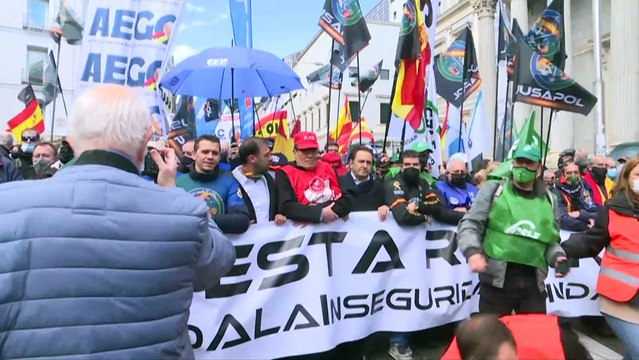 Policía y Guardia Civil se manifiestan en contra de la reforma de la 'ley mordaza'