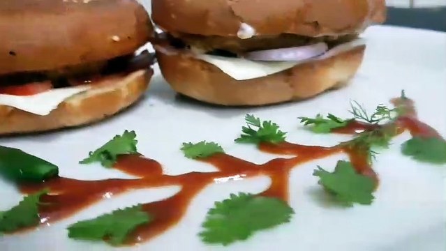 Chicken Burger, Chicken Cheese Kabab Burger I KFC Style Crispy Chicken Pattey Burger Recipe I by Safina Kitchen