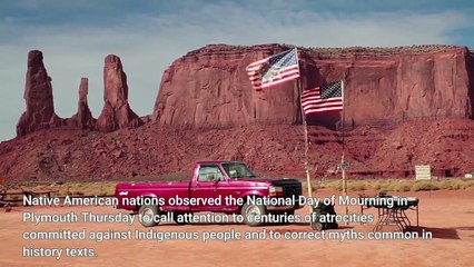 Native Americans gather in Plymouth to mourn the violent history behind