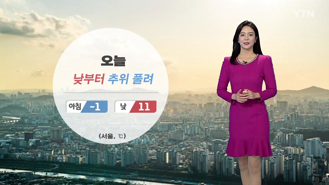 [날씨] 아침까지 영하권 추위...오늘 낮부터 추위 풀려 / YTN
