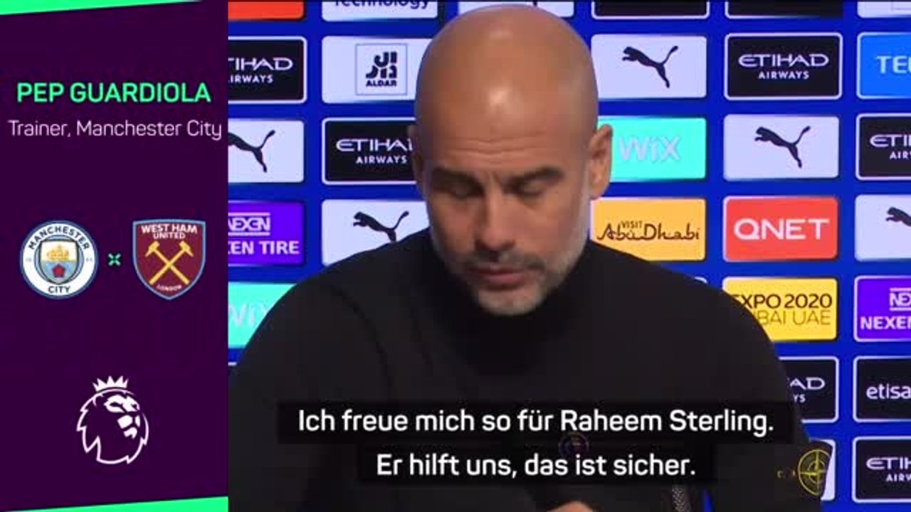 Guardiola: 'Sterling muss besser werden'