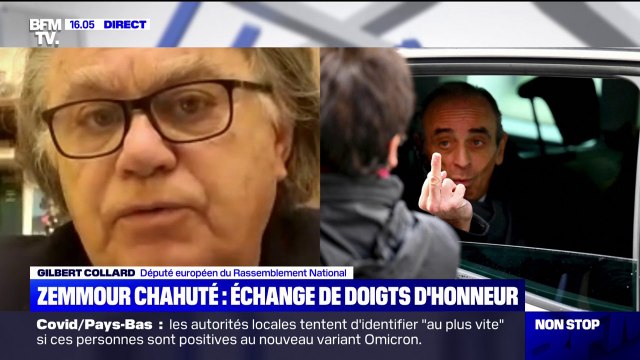 Il n'aurait pas dû : Gilbert Collard réagit au doigt d'honneur d'Éric Zemmour