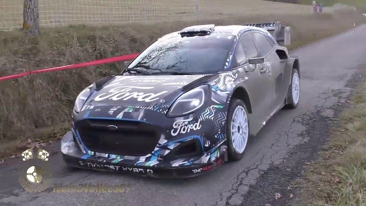 Test Rallye Monte Carlo 2022 Ford Puma Hybrid WRC Sébastien Loeb