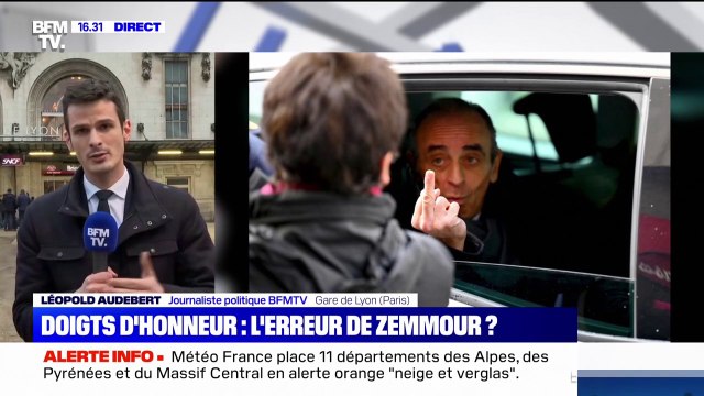 Comment l'équipe d'Éric Zemmour a découvert les photos du doigt d'honneur entre Marseille et Paris