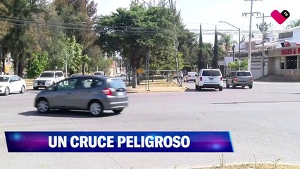 Un cruce peligroso por la falta de cultura vial en automovilistas...