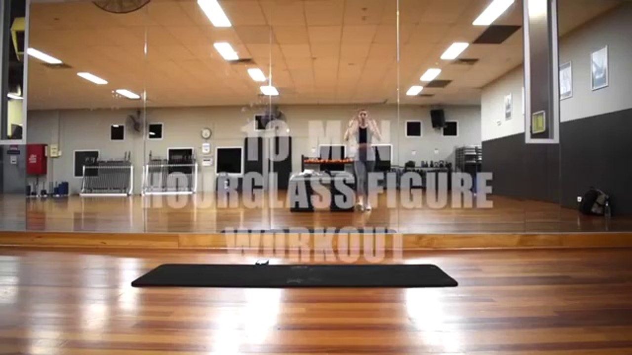 10 MIN HOURGLASS FIGURE WORKOUT  TINY WAIST AND ROUND BOOTY   No Equipment At Home