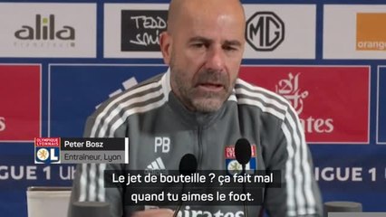 15e j. - Bosz sur le jet de bouteille lors de OL-OM : "Quand tu aimes le foot, ça fait mal"