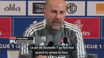 15e j. - Bosz sur le jet de bouteille lors de OL-OM : "Quand tu aimes le foot, ça fait mal"