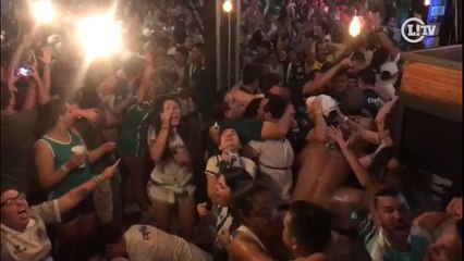 Torcida palmeirense enlouquece com gol de Deyverson