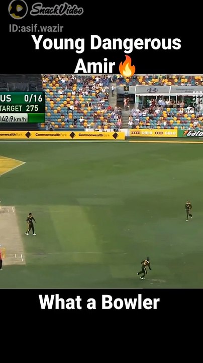 Amir great bowling!