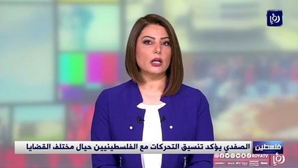 الصفدي يؤكد تنسيق التحركات مع الفلسطينيين حيال مختلف القضايا