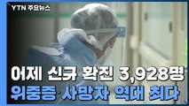 어제 신규 확진 3,928명...위중증·사망자 역대 최다 / YTN