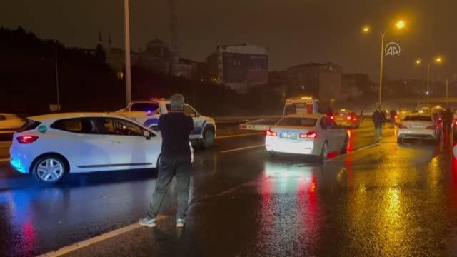 TEM Otoyolu'ndaki zincirleme trafik kazasında 2 kişi yaralandı