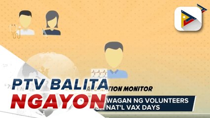 DOH at NTF nanawagan ng volunteers para sa national vax days