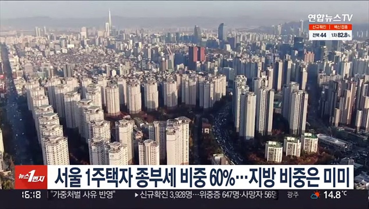 서울 1주택자 종부세 비중 60%…지방 비중은 미미